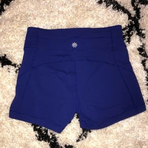 Purple athleta training shorts